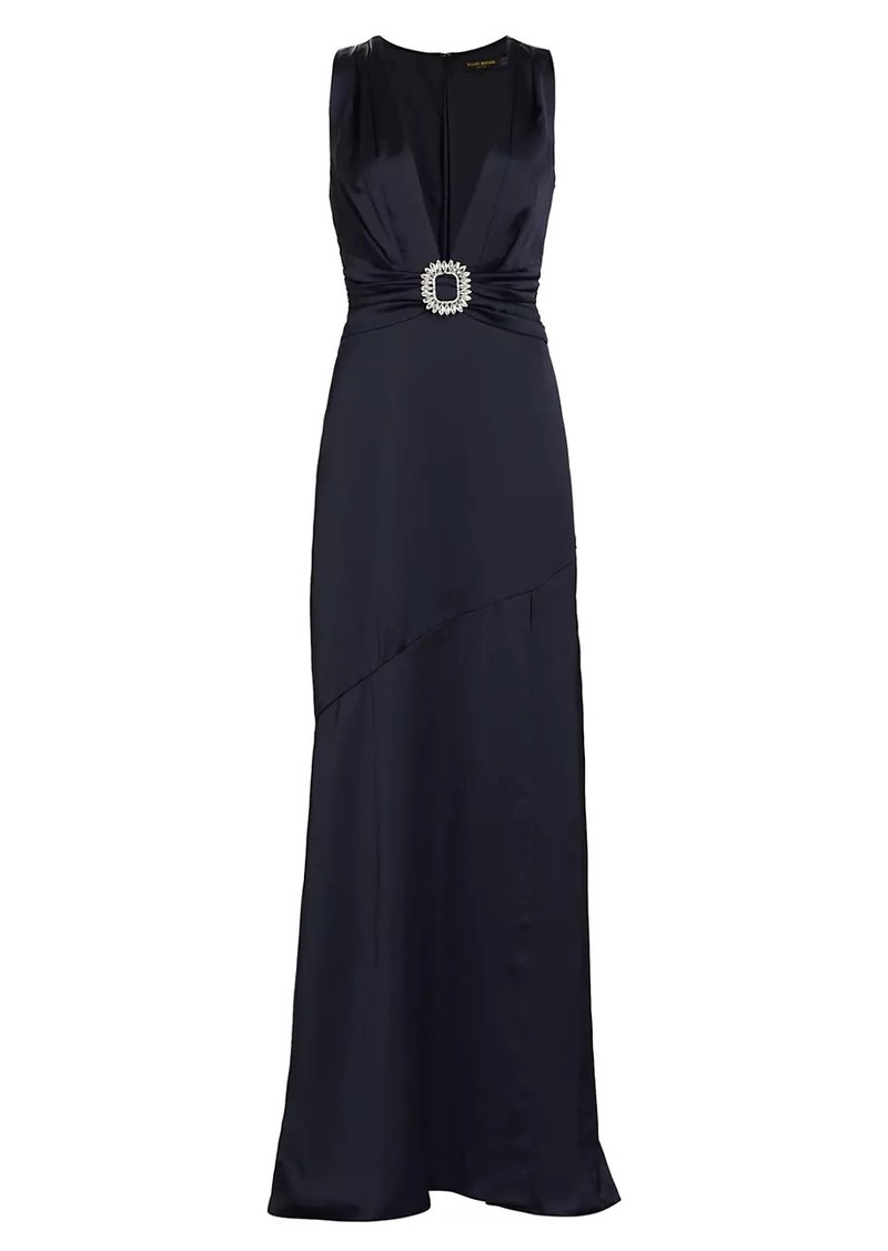 Ramy Brook August Satin Sleeveless Gown