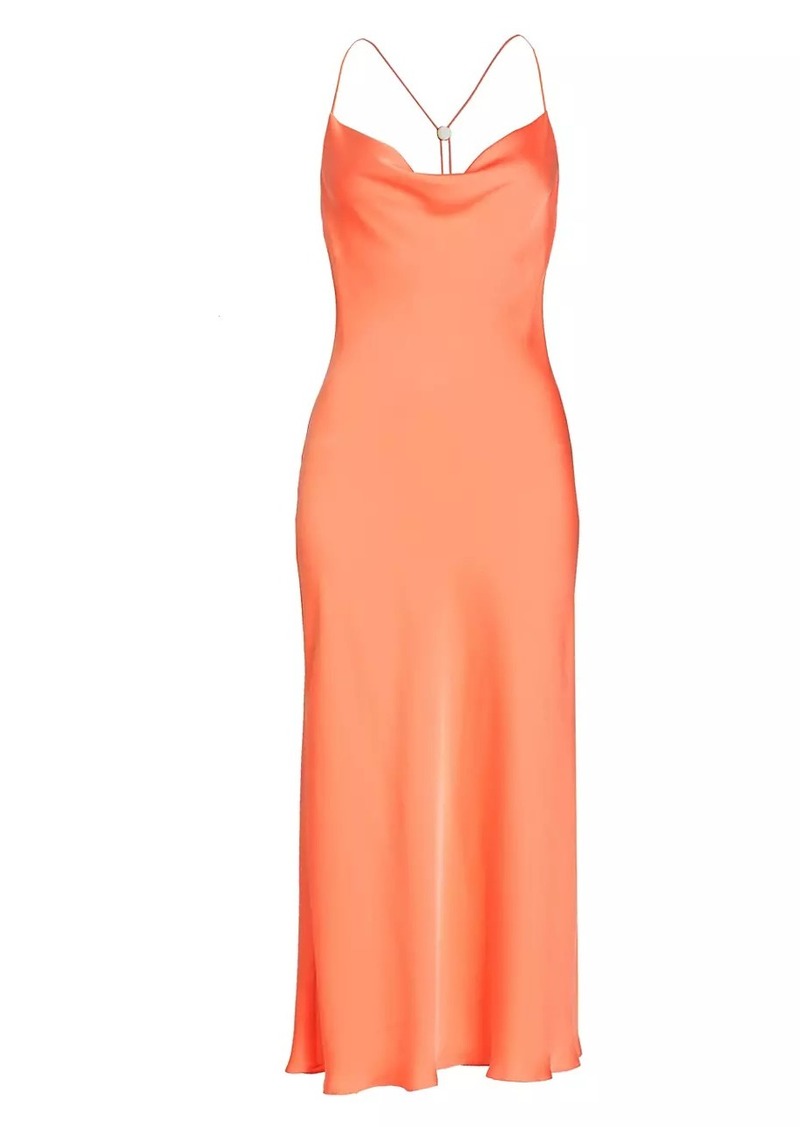 Ramy Brook Averi Cowlneck Slipdress