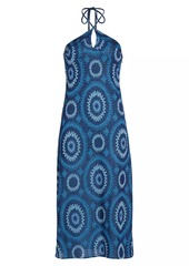 Ramy Brook Aya Shimmer Knit Halter Dress