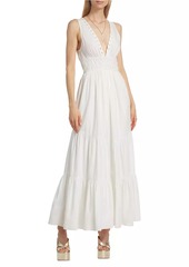 Ramy Brook Azalea Cotton Tiered Maxi Dress