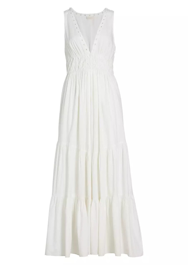 Ramy Brook Azalea Cotton Tiered Maxi Dress