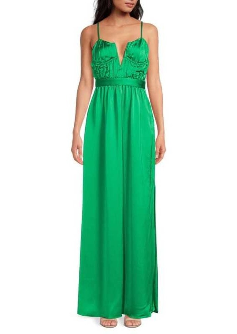 Ramy Brook Becky Satin Column Gown