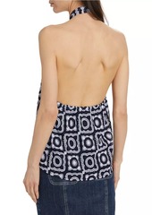 Ramy Brook Bessie Crochet O-Ring Halter Top