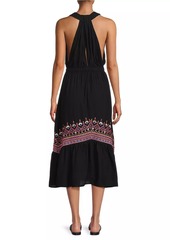 Ramy Brook Blaine Embroidered Maxi Dress