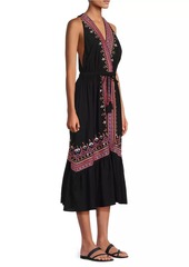 Ramy Brook Blaine Embroidered Maxi Dress