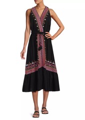 Ramy Brook Blaine Embroidered Maxi Dress