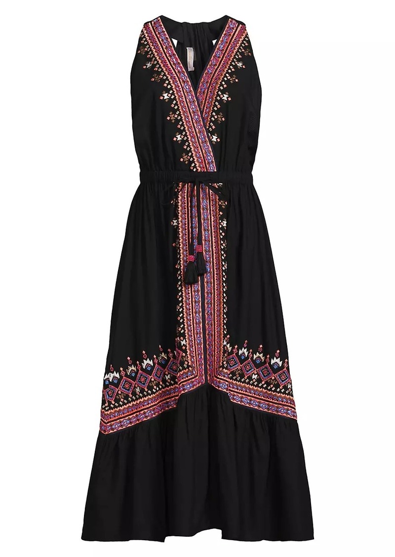 Ramy Brook Blaine Embroidered Maxi Dress