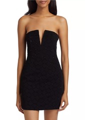 Ramy Brook Boaz Sequined Off-The-Shoulder Minidress