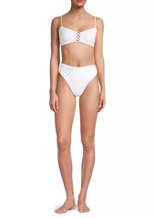 Ramy Brook Bora Lace-Up Bikini Top