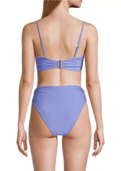 Ramy Brook Bora Lace-Up Bikini Top