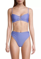 Ramy Brook Bora Lace-Up Bikini Top