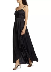 Ramy Brook Braelyn Shirred Wrap Maxi Dress