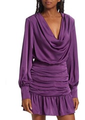 Ramy Brook Camilla Draped Satin Minidress