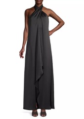 Ramy Brook Carey Satin Draped Gown