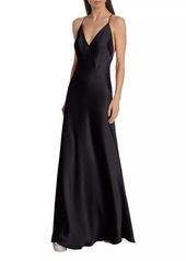 Ramy Brook Caspe Crisscrossed-Back Gown