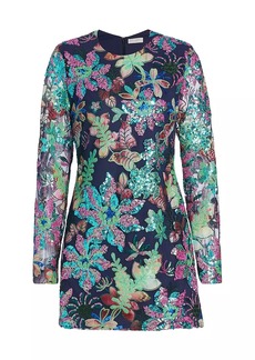 Ramy Brook Cassidy Floral Sequined Minidress