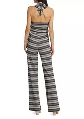 Ramy Brook Chandler Striped Sleeveless Jumpsuit