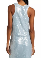 Ramy Brook Chelsey Sequin-Embellished Scoopneck Tank