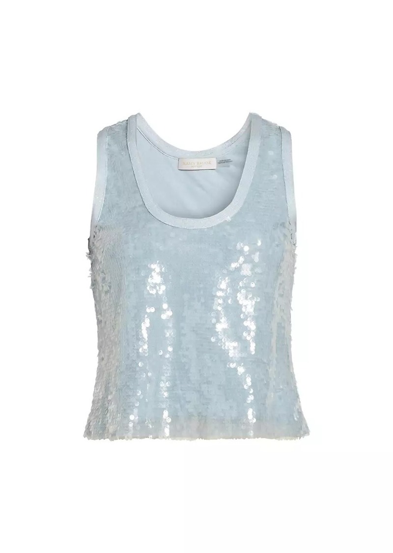 Ramy Brook Chelsey Sequin-Embellished Scoopneck Tank