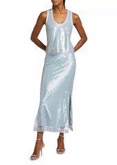 Ramy Brook Chelsey Sequin-Embellished Scoopneck Tank