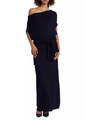 Ramy Brook Chet Wool One-Shoulder Maxi Dress