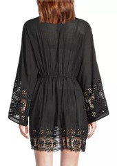 Ramy Brook Clover Guipure Lace-Trimmed Cover-Up Dress
