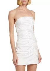 Ramy Brook Dalary Embroidered Lace Strapless Minidress