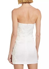 Ramy Brook Dalary Embroidered Lace Strapless Minidress