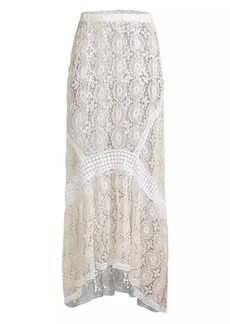 Ramy Brook Dalia Guipure Lace Maxi Skirt