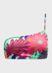 Ramy Brook Deborah Floral One-Shoulder Bikini Top