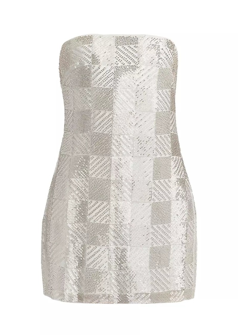 Ramy Brook Delia Checkerboard Minidress