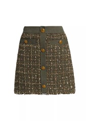 Ramy Brook Denver Tweed Miniskirt