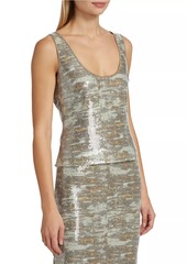 Ramy Brook Dessie Sequin Scoopneck Top