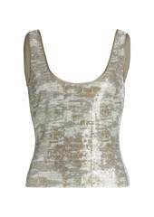 Ramy Brook Dessie Sequin Scoopneck Top