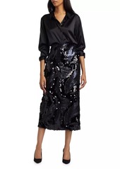 Ramy Brook Donnelly Sequined Pencil Skirt