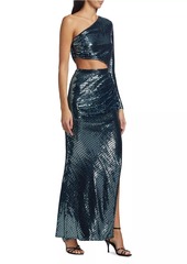 Ramy Brook Dulce Asymmetric Cut-Out Gown