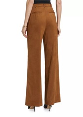 Ramy Brook Edwina Faux-Suede Wide-Leg Pants