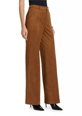 Ramy Brook Edwina Faux-Suede Wide-Leg Pants