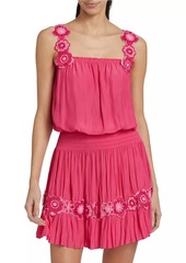 Ramy Brook Effie Embroidered Floral Minidress