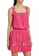 Ramy Brook Effie Embroidered Floral Minidress