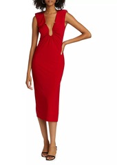 Ramy Brook Elena Ruched Jersey Midi-Dress