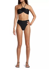 Ramy Brook Ellen Appliqué Bikini Top