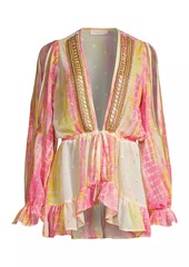 Ramy Brook Ellis Tie-Dye Cover-Up Minidress