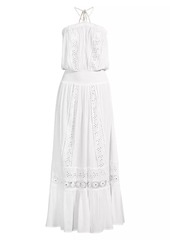 Ramy Brook Elyse Cotton Halter Maxi Dress