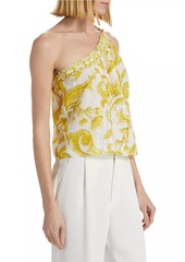 Ramy Brook Florence Filigree One-Shoulder Top