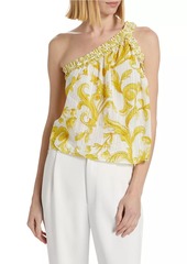 Ramy Brook Florence Filigree One-Shoulder Top