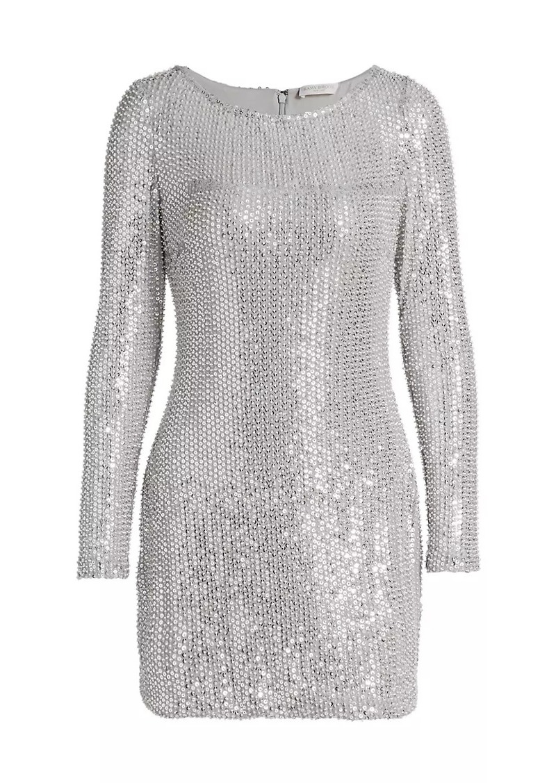 Ramy Brook Forrest Sequined Mesh Minidress