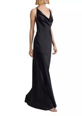 Ramy Brook Haleigh Charmeuse Cowlneck Gown