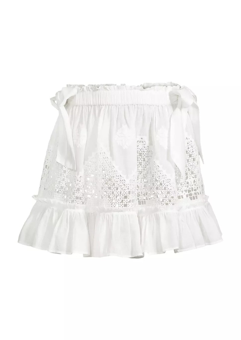 Ramy Brook Harley Lace Cover-Up Miniskirt