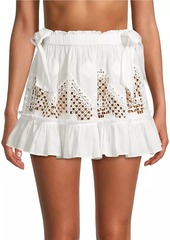 Ramy Brook Harley Lace Cover-Up Miniskirt